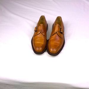 Men’s Mezlan  Calfskin Cap Toe Monk Strap Shoes. Size 8